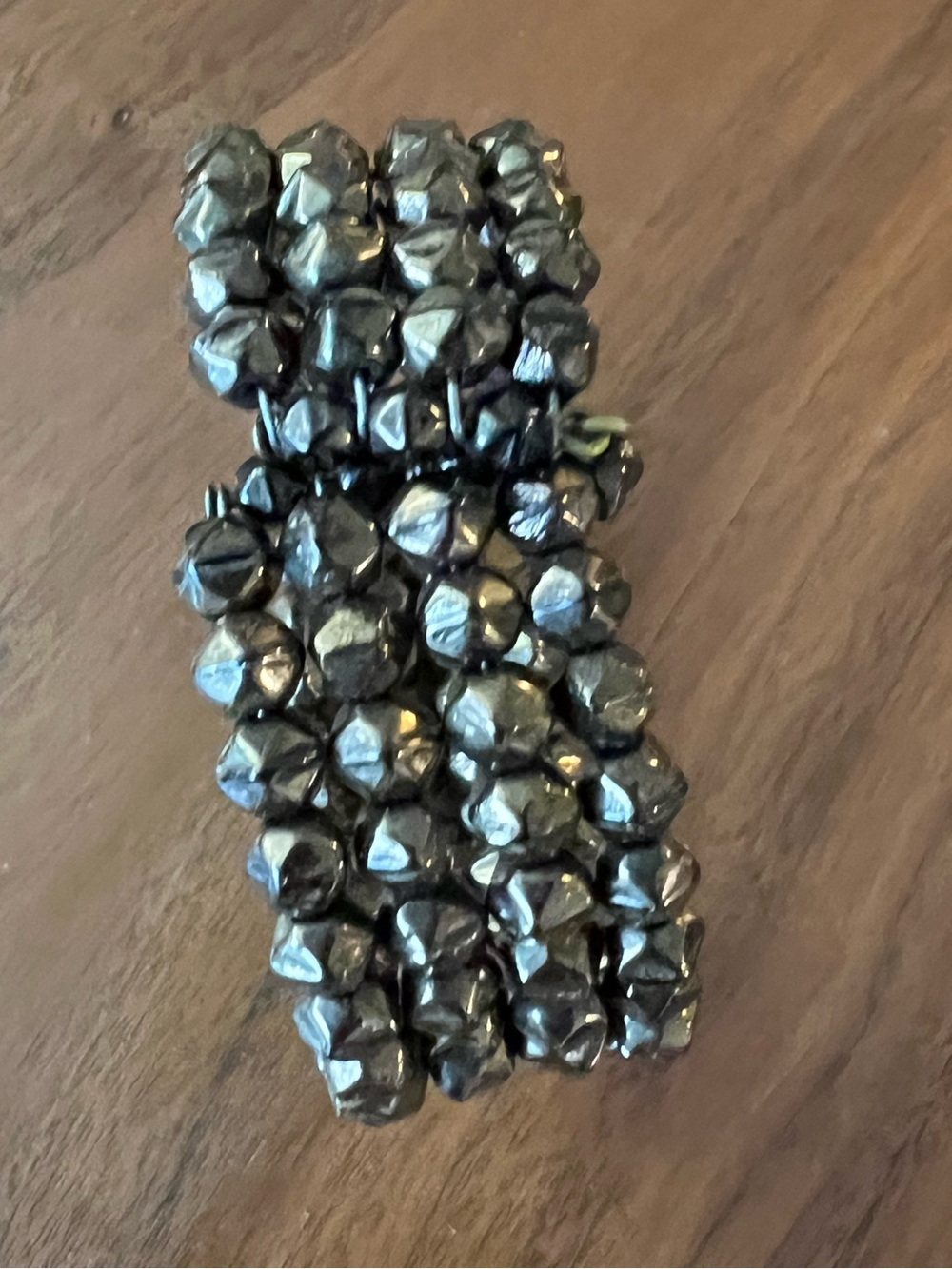 Gloria Astolfo Venice Vintage Glass Bead Multi Strand Cuff Bracelet